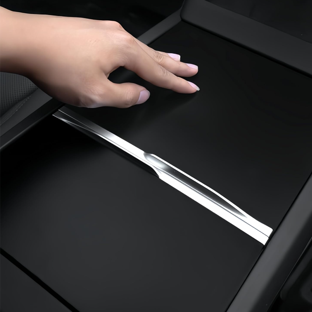 Cubierta de Consola Central Adhesiva Negro Matte Model 3 y Model Y 2025