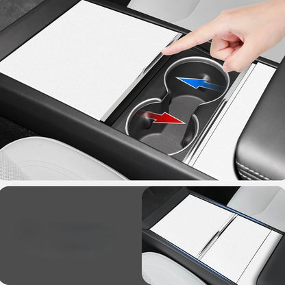 Cubierta de Consola Central Adhesiva Blanco Matte Model 3 y Model Y 2025