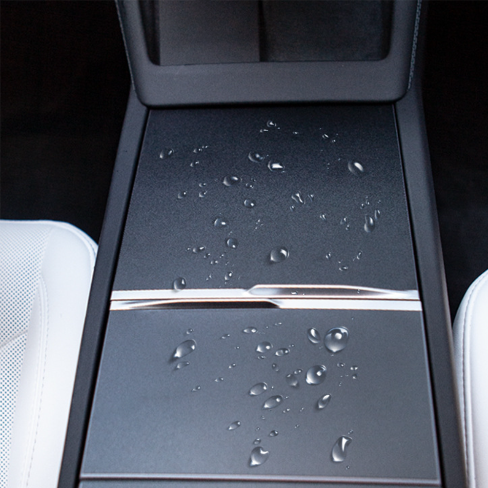 Cubierta de Consola Central Adhesiva Negro Matte Model 3 y Model Y 2025