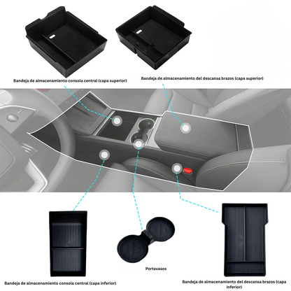 Kit Organizador Premium 8 Piezas Model Y 2025+