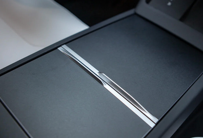 Cubierta de Consola Central Adhesiva Negro Matte Model 3 y Model Y 2025