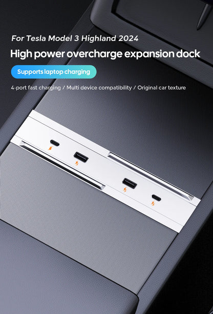 USB Hub 4 Puertos 65W